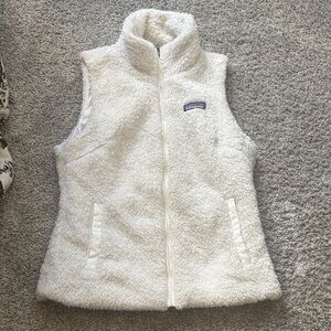 Patagonia Women's Cream Sherpa Fleece Vest - White - Size Small